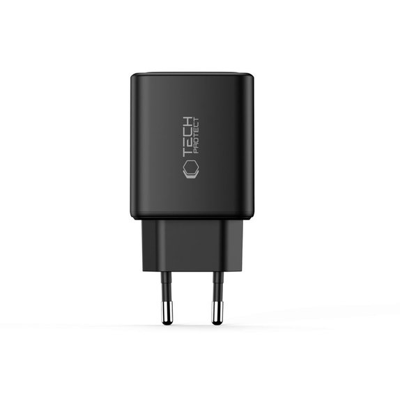 Φορτιστής δικτύου NCA65W-GAN 3-PORT PD 65W / QC3.0, μαύρη, Tech-Protect