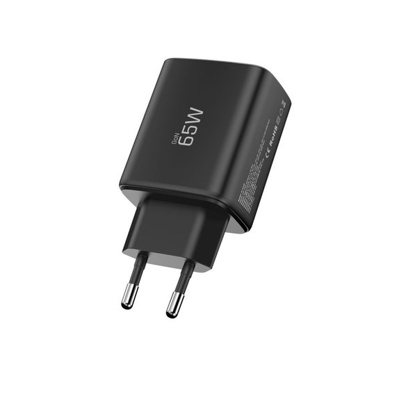 Φορτιστής δικτύου NCA65W-GAN 3-PORT PD 65W / QC3.0, μαύρη, Tech-Protect