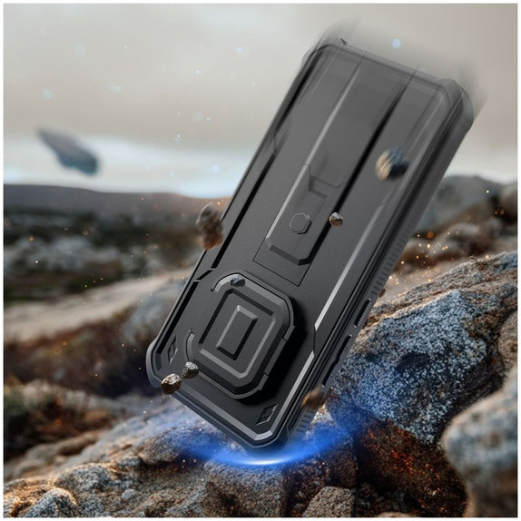 Θήκη Kevlar Cam+ με 2 μπροστινά πλαίσια για Xiaomi Redmi Note 15 Pro 5G, μαύρη, Tech-Protect