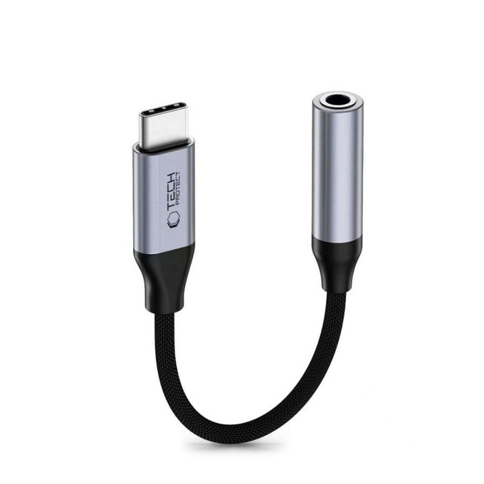 Αντάπτορας Ultraboost USB-C To Mini Jack 3.5MM DAC, Iron Grey, Tech-Protect
