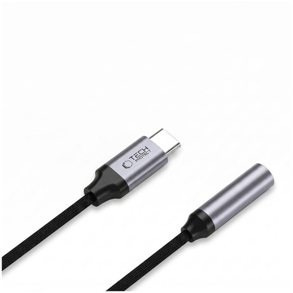 Αντάπτορας Ultraboost USB-C To Mini Jack 3.5MM DAC, Iron Grey, Tech-Protect