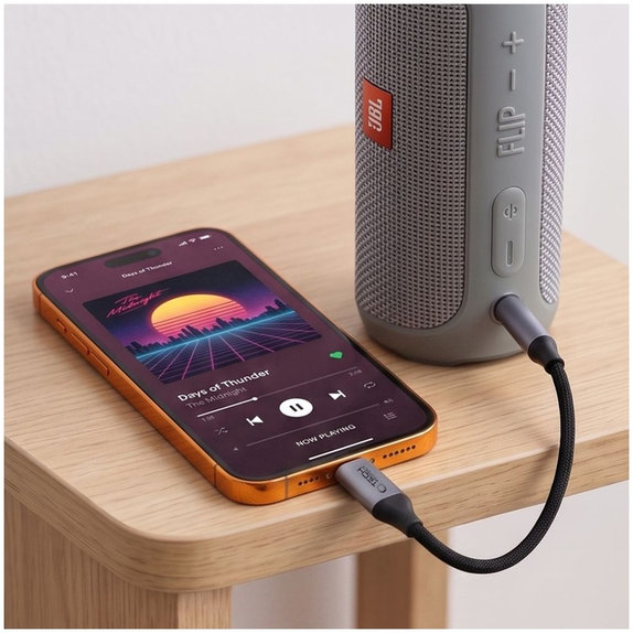 Αντάπτορας Ultraboost USB-C To Mini Jack 3.5MM DAC, Iron Grey, Tech-Protect