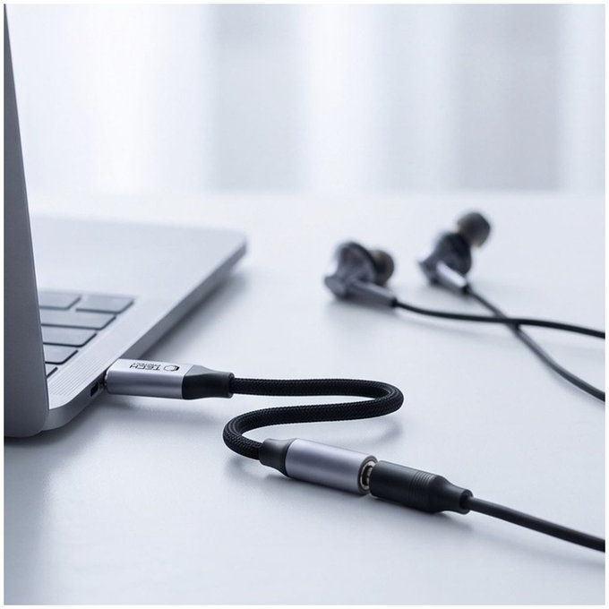 Αντάπτορας Ultraboost USB-C To Mini Jack 3.5MM DAC, Iron Grey, Tech-Protect