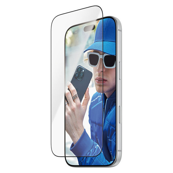 Προστατευτικό γυαλί UWF με εφαρμογέα για iPhone 18 Pro/17 Pro, Μαύρο, PanzerGlass