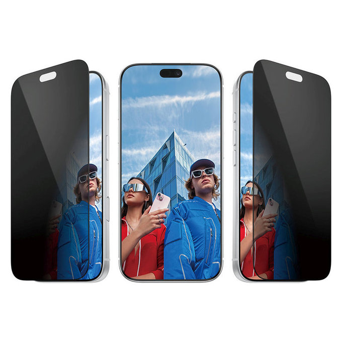 Προστατευτικό γυαλί UWF 2-Way Privacy με εφαρμογέα για iPhone 18 Pro, Μαύρο, PanzerGlass