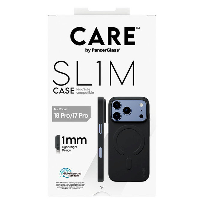 Θήκη SL1M με MagSAFE για iPhone 18 Pro/17 Pro/16e, Μαύρο, PanzerGlass