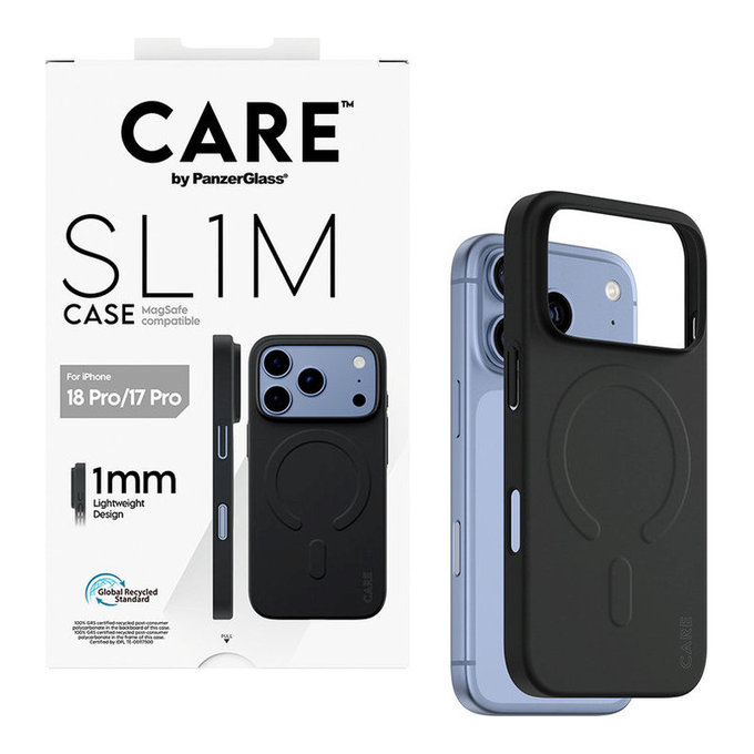 Θήκη SL1M με MagSAFE για iPhone 18 Pro/17 Pro/16e, Μαύρο, PanzerGlass