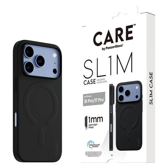 Θήκη SL1M με MagSAFE για iPhone 18 Pro/17 Pro/16e, Μαύρο, PanzerGlass
