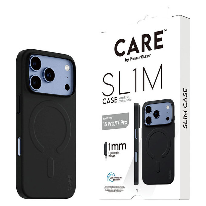 Θήκη SL1M με MagSAFE για iPhone 18 Pro/17 Pro/16e, Μαύρο, PanzerGlass