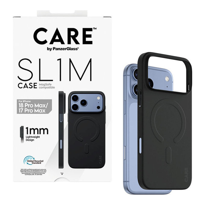 Θήκη SL1M με MagSAFE για iPhone 18 Pro Max/17 Pro Max/16e, Μαύρο, PanzerGlass