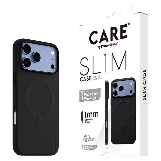 Θήκη SL1M με MagSAFE για iPhone 18 Pro Max/17 Pro Max/16e, Μαύρο, PanzerGlass