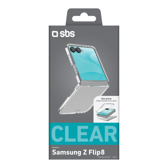Θήκη Crystal για Samsung Galaxy Z Flip8, Διάφανο, SBS