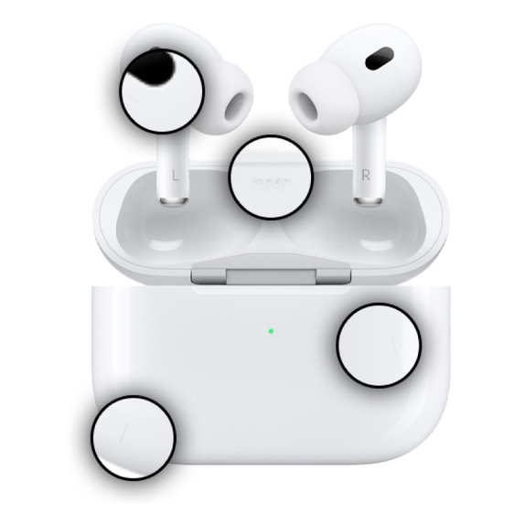 Apple AirPods Pro (2nd Gen 2023) USB-C A Ανακατασκευασμένο