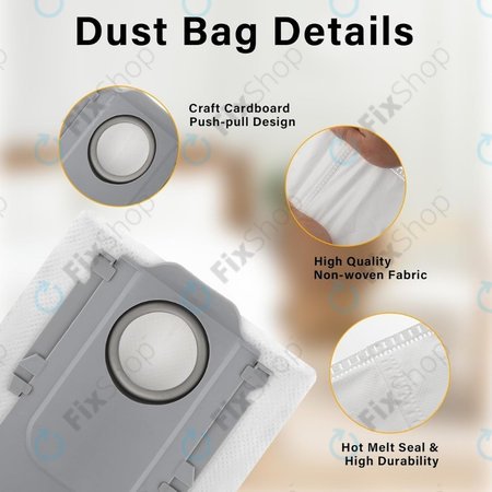 Σακούλα Σκόνης για Xiaomi Roborock Qrevo Curv | Qrevo Edge | S8 MaxV Ultra | S8 Max Ultra | Saros 10 | Saros 10R | QV-series