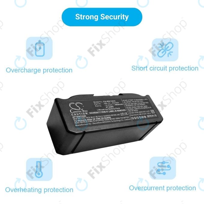 Μπαταρία για iRobot Roomba e-series, i-series, ABL-D1, 4624864, ABL-D2, 14.4V, 6800mAh, HQ