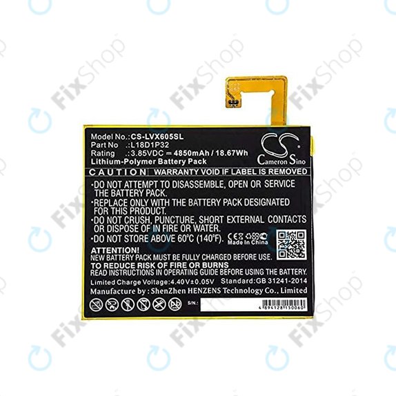 Μπαταρία για Lenovo Tab M10, L18D1P32, 4850mAh, HQ