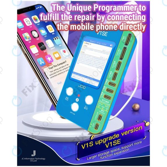 Προγραμματιστής JC V1SE + Πλακέτες LCD, Μπαταρίας, Δακτυλικού Αποτυπώματος, Face ID & 12-series για iPhone 7 - 12 Pro Max