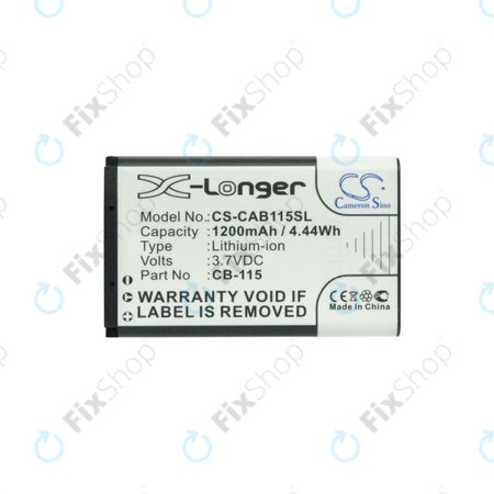 Μπαταρία για CAT B100, 1200mAh, Li-Ion, 3.7V, CB-115, HQ