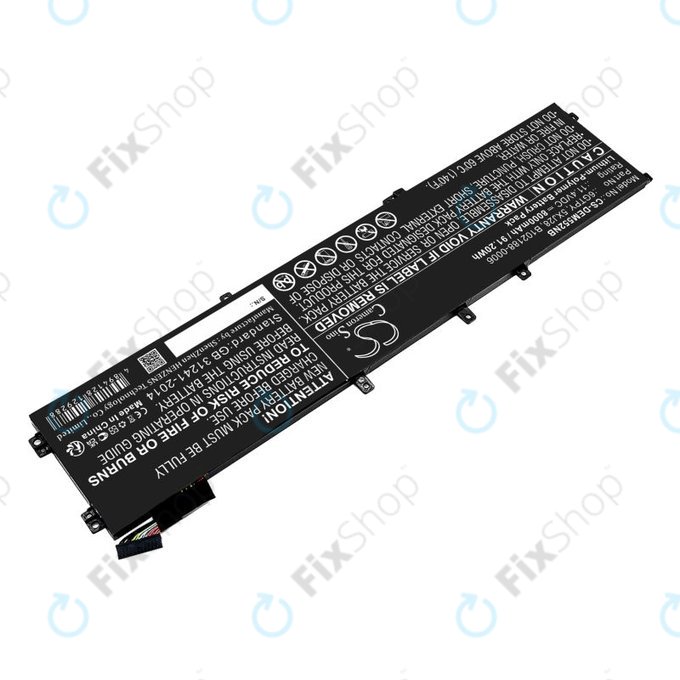 Μπαταρία για Dell XPS 15, Dell Precision 9560, 9570, 8000mAh, Li-Pol, 11.4V, 6GTPY, HQ