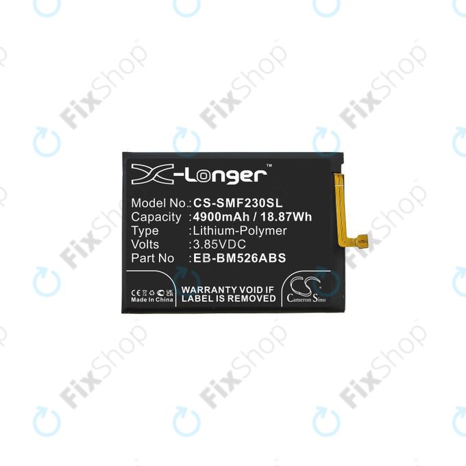 Μπαταρία για Samsung M23 5G M236B, M33 5G M336B, M53 5G M536B, EB-BM526ABS, 4900mAh, HQ