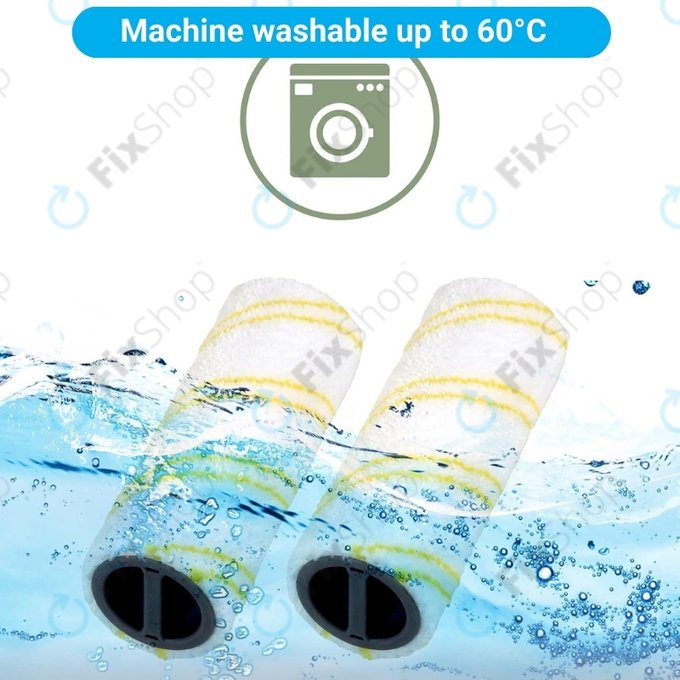 Σετ Κυλίνδρων Πολλαπλών Επιφανειών για Kärcher FC 3 | FC 5 | FC 7 | Κίτρινο | Yellow