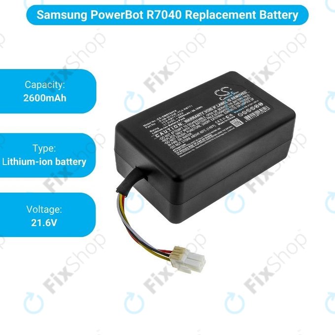 Μπαταρία για Samsung PowerBot R7040, DJ96-00193E, VCA-RBT71, 21.6V, 2600mAh, HQ