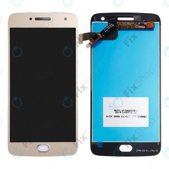 Οθόνη με οθόνη αφής για Motorola Moto G5 Plus, Gold, Aftermarket