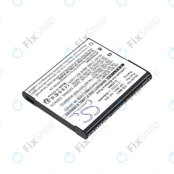Μπαταρία για Sony Cyber-Shot DSC-TX20, TX9, 630mAh, Li-Ion, 3.7V, NP-BN1, HQ
