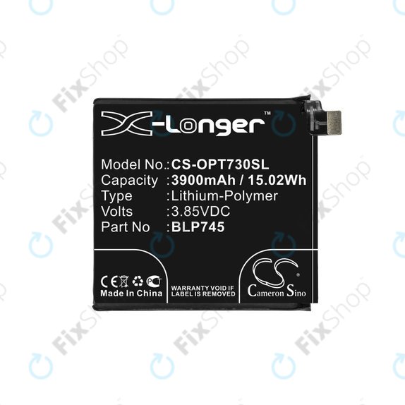 Μπαταρία για OnePlus 7T Pro, 3900mAh, Li-Pol, 3.85 V, BLP745, HQ
