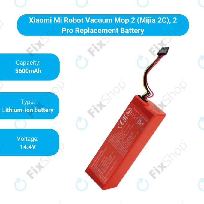 Μπαταρία για Xiaomi Mi Robot Vacuum Mop 2 (Mijia 2C), 2 Pro, P1904-4S2P-MM, Li-Ion, 14.4V 6500mAh