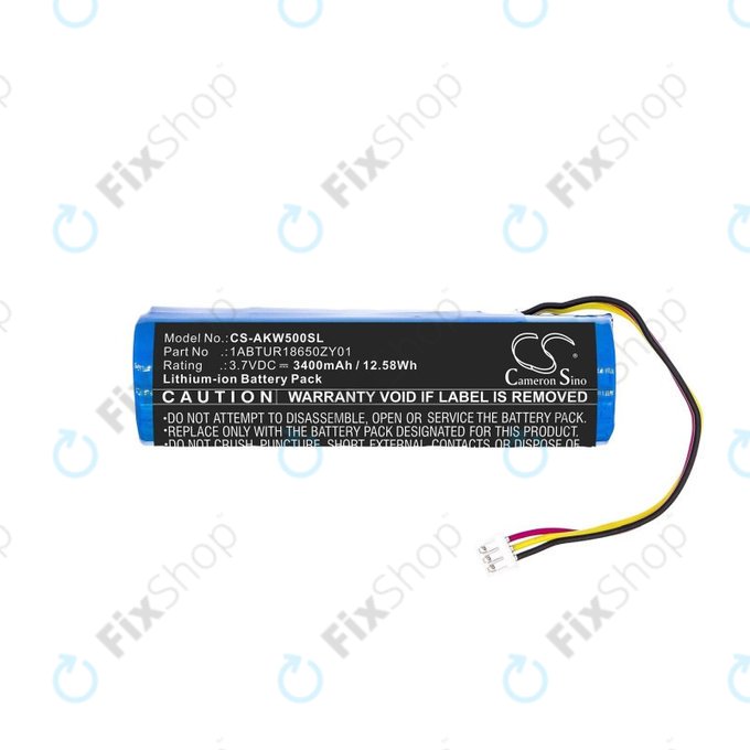 Μπαταρία για Akai 5000 Solo, Ewi 5000, 3400mAh, Li-Ion, 3.7V, 1ABTUR18650ZY01, HQ