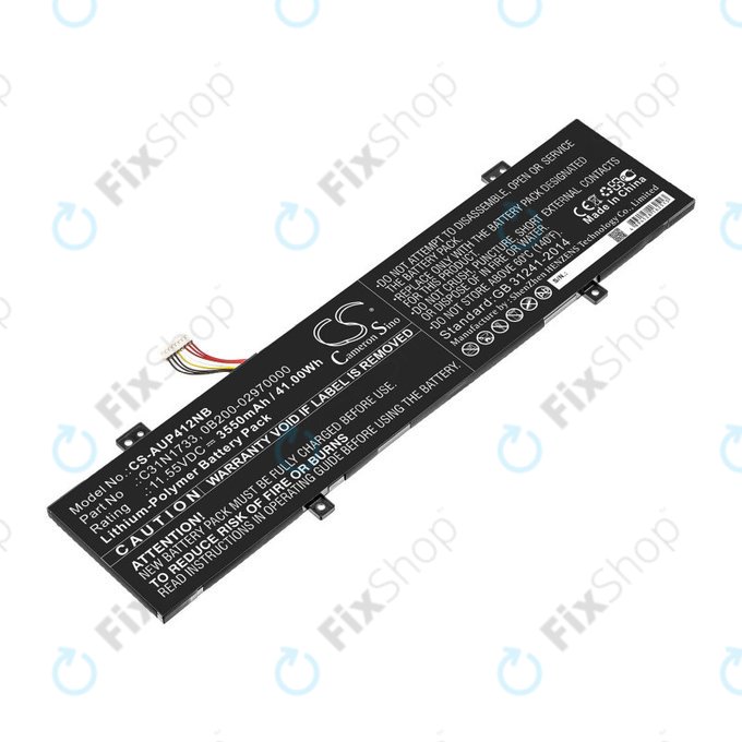 Μπαταρία για Asus VivoBook Flip 14 Tp412fa/ua, 3550mAh, Li-Pol, 11.55V, C31N1733, HQ
