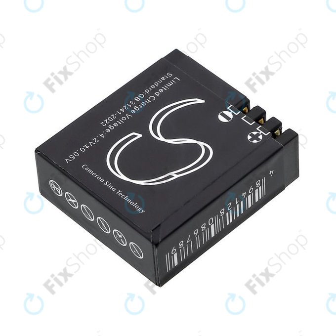 Μπαταρία για SJCAM SJ4000, SJ5000, 900mAh, Li-Ion, 3.7V, SJ4000B, HQ