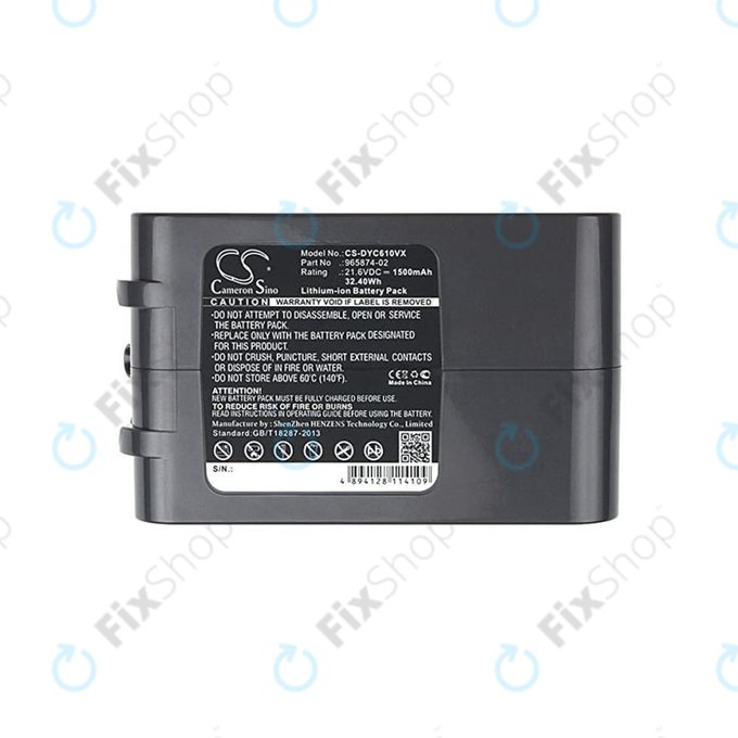 Μπαταρία για Dyson DC-series, V6, 965874-02, 21.6V, 1500mAh, HQ