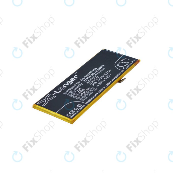 Μπαταρία για Huawei Y3 (2018), Huawei P8 Lite, 2200mAh, Li-Pol, 3.8 V, HB3742A0EZC+, HQ