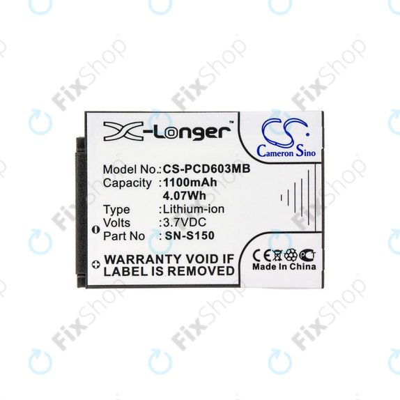 Μπαταρία για Philips SCD 603, 1100mAh, Li-ion, 3.7V, SN-S150, HQ