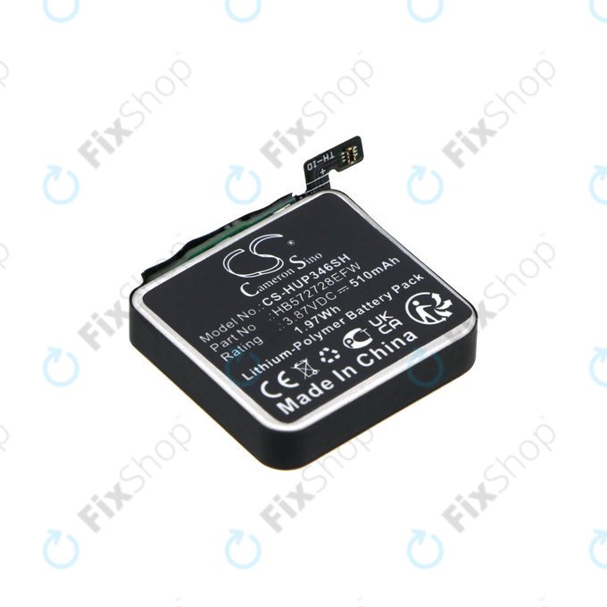 Μπαταρία για Huawei Watch GT3 Pro 46mm, 510mAh, Li-Pol, 3.87V, HB572728EFW, HQ