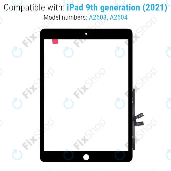 Οθόνη αφής για iPad 9th Gen 2021, Μαύρο, Black