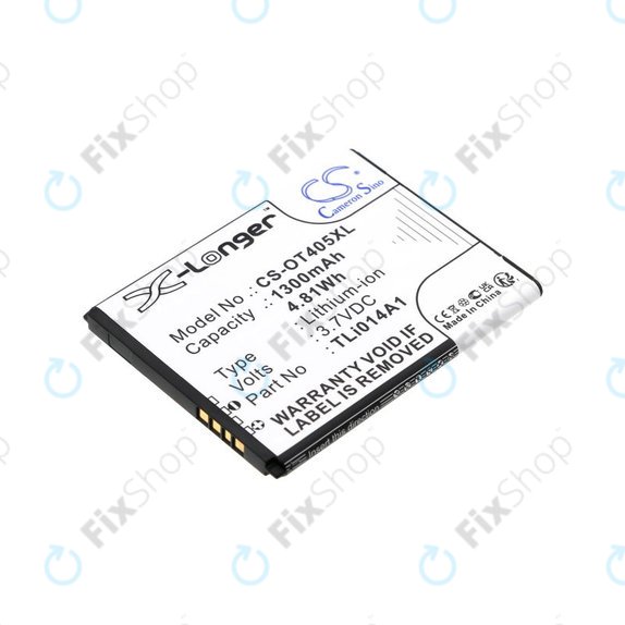 Μπαταρία για Alcatel OneTouch Evolve, 1300mAh, Li-Ion, 3.7V, TLi014A1, HQ