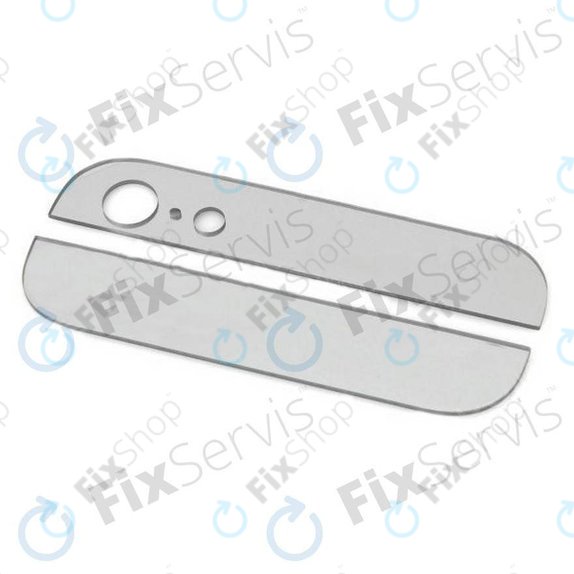 Πίσω Γυάλινες Λωρίδες για iPhone 5 | Λευκό | White
