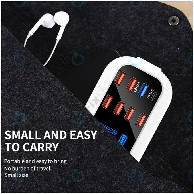 Σταθμός Φόρτισης USB με USB 3.0 & USB-C για Asometech Model E