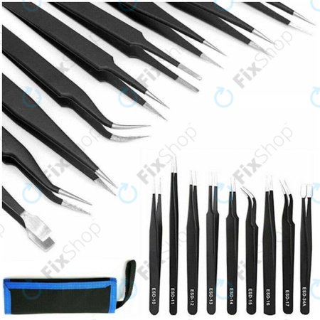 Σετ Αντιστατικών Λαβίδων από Ανοξείδωτο Ατσάλι 9in1