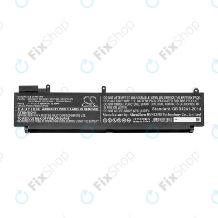 Μπαταρία για Lenovo ThinkPad T460s, T470s, 2000mAh, Li-Pol, 11.4V, 00HW022, HQ