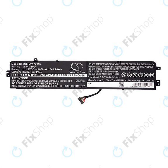 Μπαταρία για Lenovo Ideapad 700, Legion Y520, R720, 4050mAh, Li-Ion, 11.1V, L14M3P24, HQ