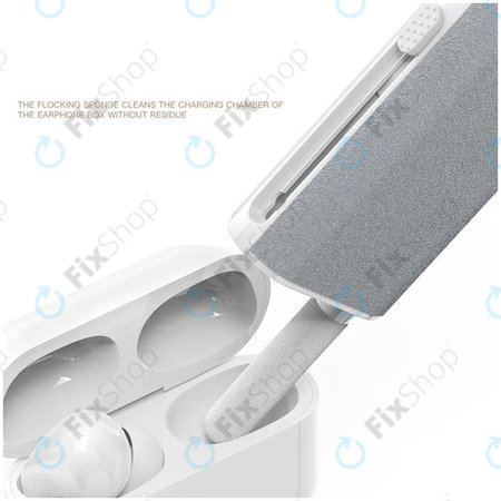 Πολυλειτουργικό Κιτ Βούρτσας Καθαρισμού Τηλεφώνου & Ακουστικών 5in1