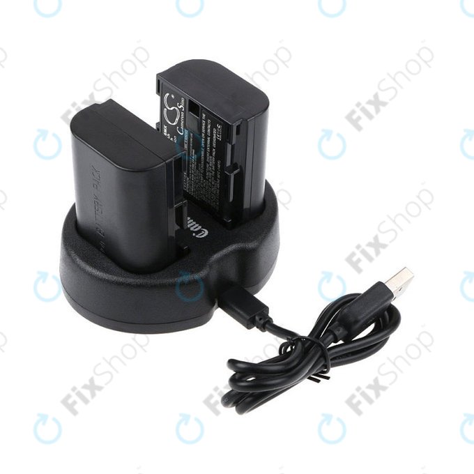 2 baterie z ładowarką doCanon EOS 5D Mark II, EOS 7D, 2000mAh, Li-Ion, 7.4V, LP-E6, HQ