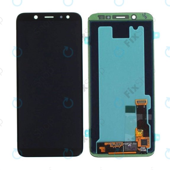 Οθόνη με οθόνη αφής για Samsung A6, A600F 2018, GH97-21897A, GH97-21898A, Black, Service Pack