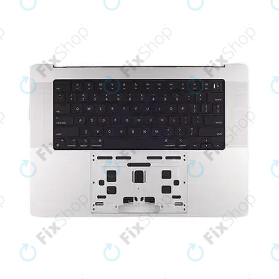 Άνω πλαίσιο πληκτρολογίου για MacBook Pro 16", A3403 (2024), με πληκτρολόγιο US και μπαταρία, Silver, 661-42824, Genuine Apple