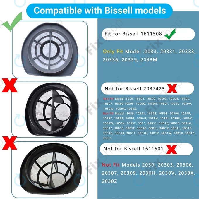 Φίλτρο 2033 για Bissell FeatherWeight