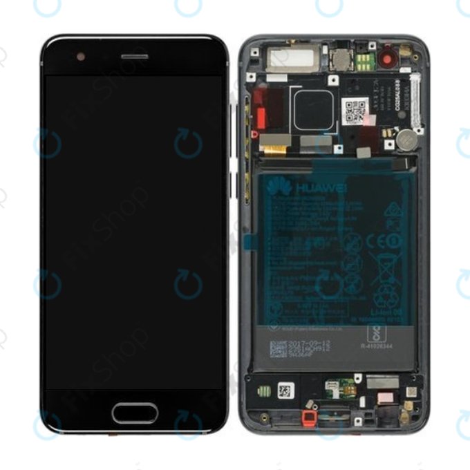 OLED/LCD Display Assembly με Battery για Huawei Honor 9 | 02351LGK | Midnight Black | Service Pack
